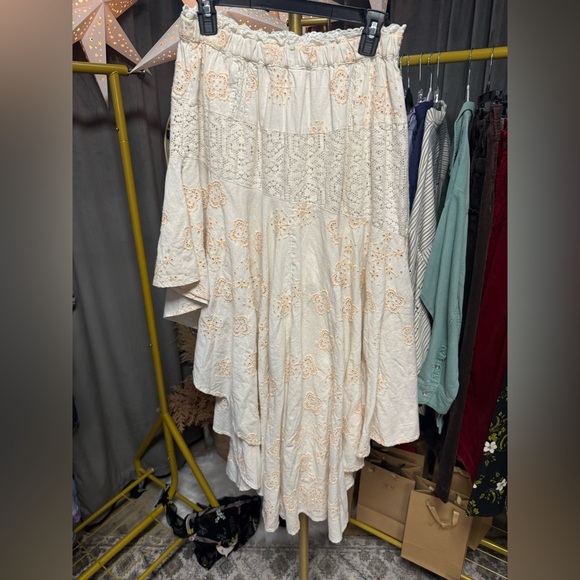 NWOT Free People Doiley Maxi Skirt - Picture 8 of 10
